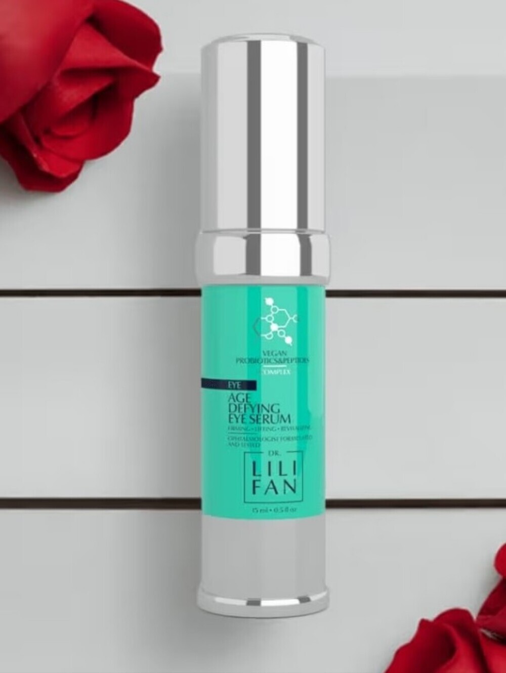 Dr. Lili Fan Age Defying Eye Serum .5oz NEW MSRP $65 Vegan Probiotic Peptides
